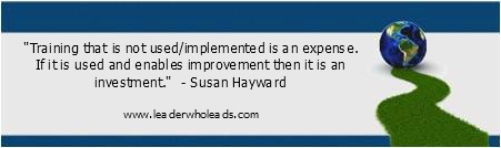 training is an investment, not an expense training is an investment, not an expense.